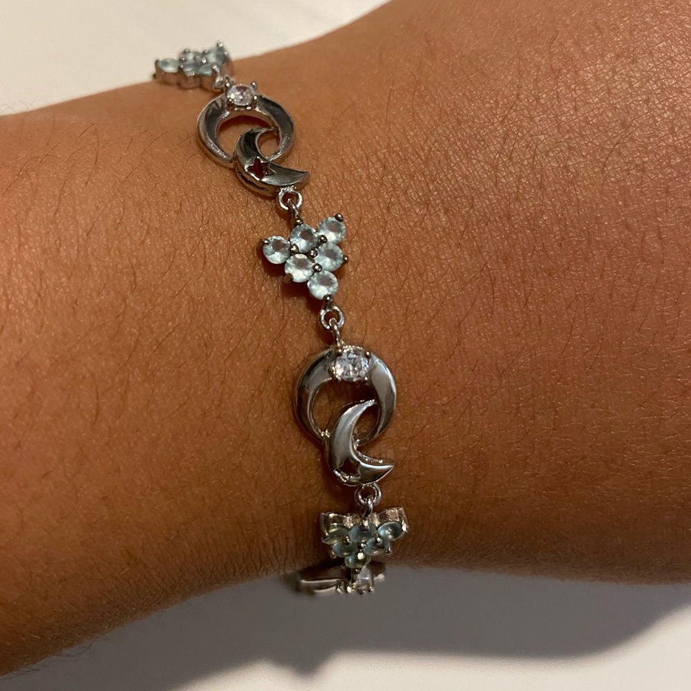 STERLING SILVER MOON BRACELET
